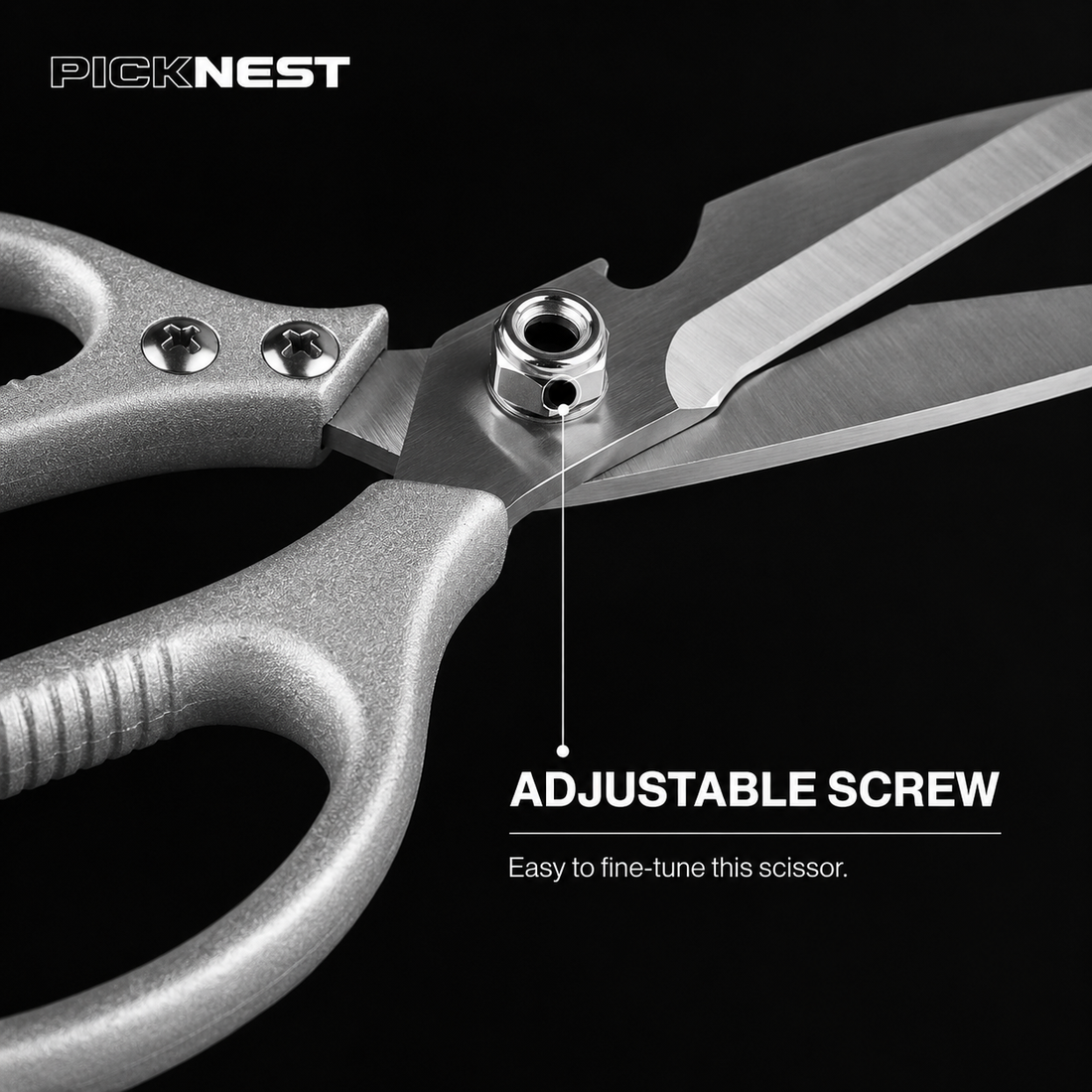PickNest™ 3 in 1 Multipurpose Kitchen Scissors Cut Meat & Fish Effortlessly